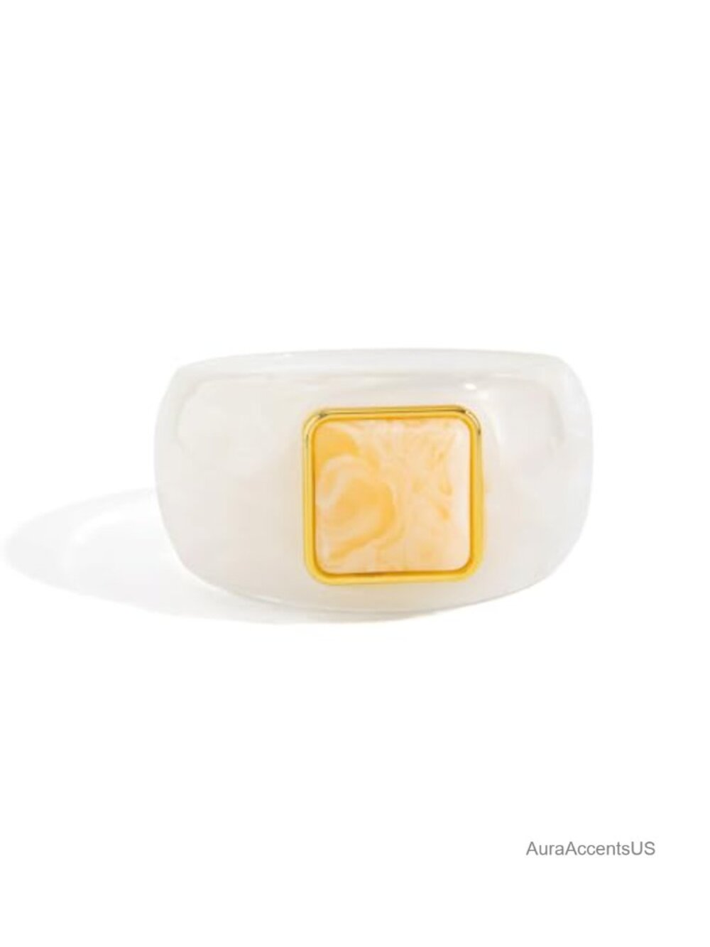 Chunky Acrylic Resin Geometric Bangle Wide Cuff Statement Bracelet for Women